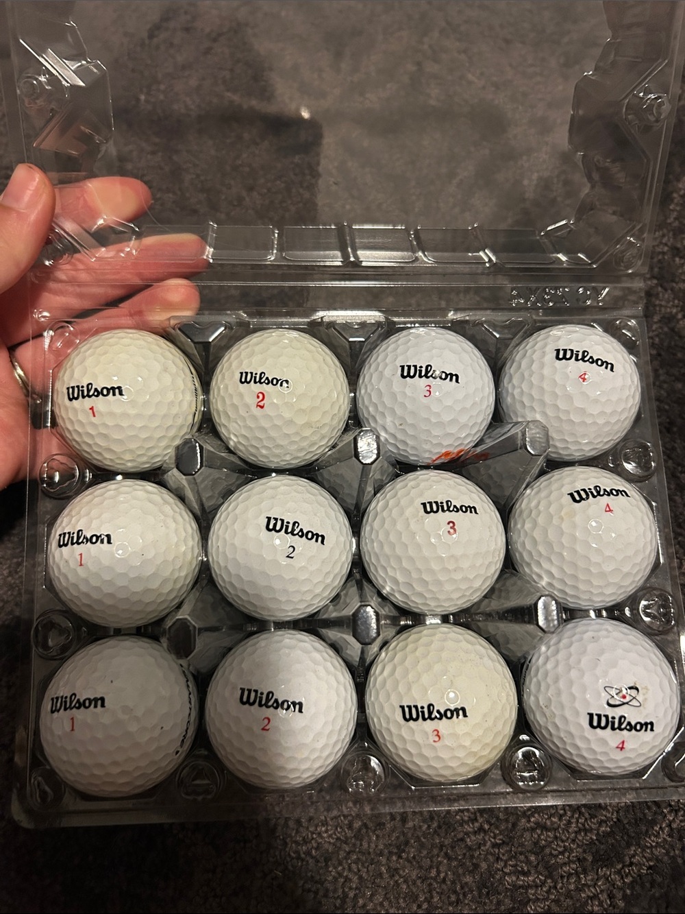 Dozen Wilson golf balls